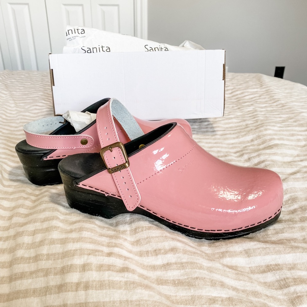 Pink Sanita Clogs